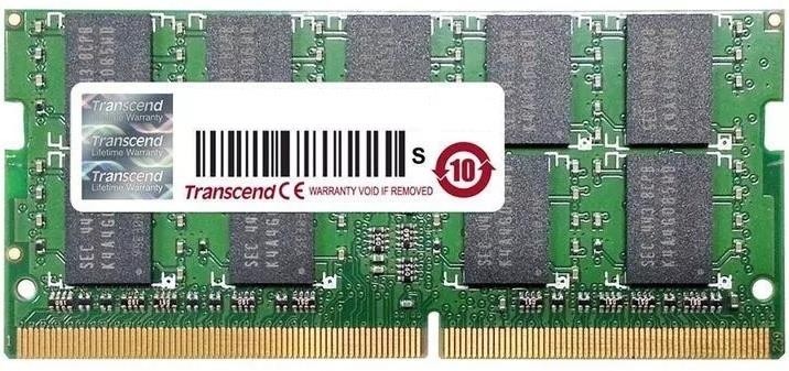 Transcend 16GB DDR4 2666Mhz SO-DIMM 2Rx8 1Gx8 CL19 1.2V TS2666HSB-16G