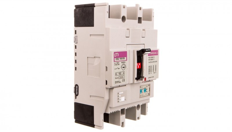 Polam ETI Wyłącznik mocy 3P 160A 36kA wyzwalacz termo-magnetyczny EB2 1603S 004671061 004671061