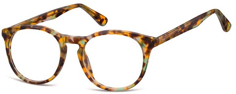 Sunoptic Okrągłe okulary oprawki zerowki korekcyjne AC45D