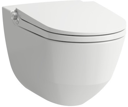 Laufen Cleanet Riva Toaleta WC podwieszana 60x39,5 cm myjąca Rimless bez kołnierza z deską sedesową wolnoopadającą biała LCC H8206914000001 odbiór osobisty Kraków Warszawa 29-Innych-Miast H8206914000001