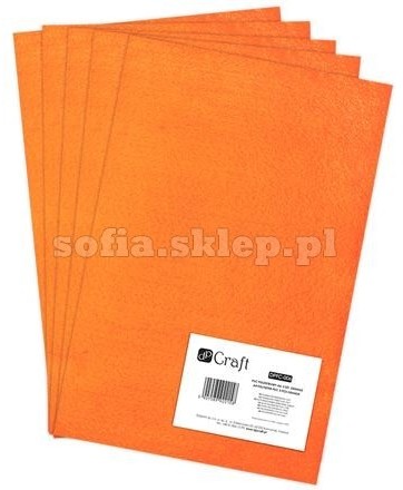 DpCraft Filc poliestrowy A4, orange, Dp Craft