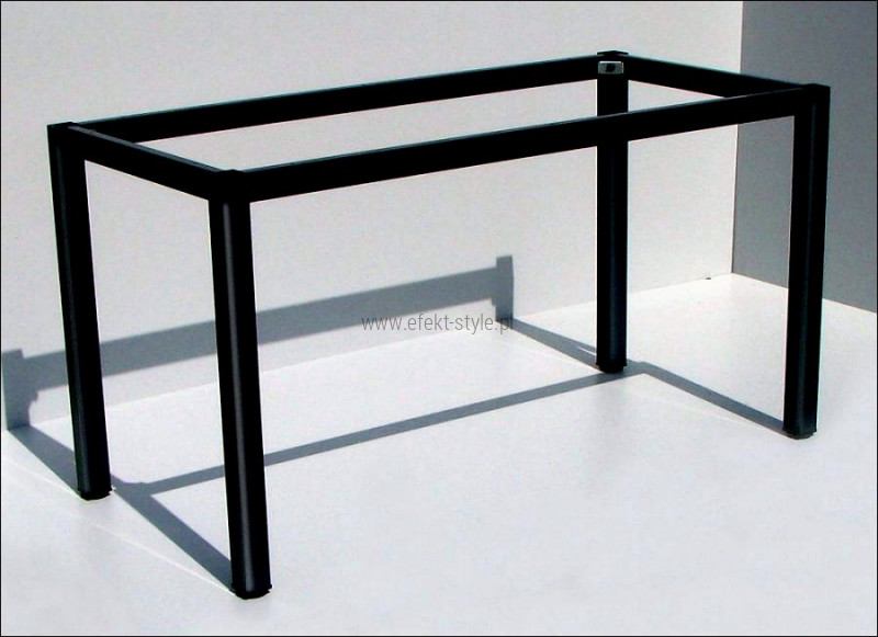 Stema Stelaż do stołu i biurka EF-57/KC 116x76 cm, nogi kwadratowe 5x5 cm - CZARNY