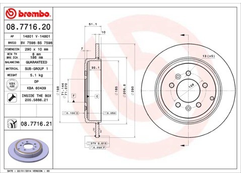 BREMBO 08.7716.21
