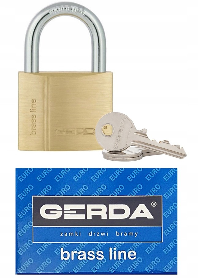 Gerda Kłódka Mosiężna Brass Line Kmz 6010A S60