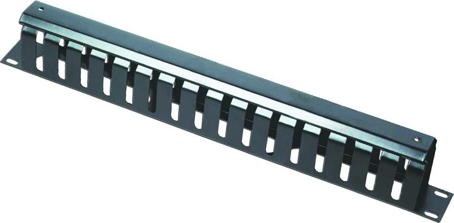 Gembird organizer kabli 1U z zaślepką do szaf 19 czarny 19C-CM2