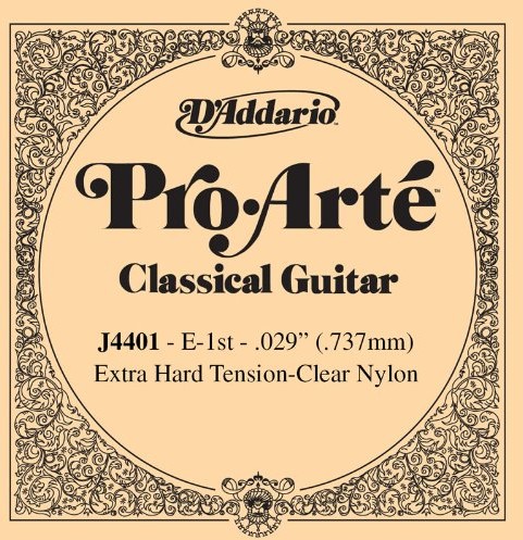 D'Addario j4401 Pro Arte Nylon pojedyncze gitary 029 ', E-1st J4401