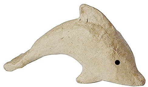 Decopatch Figurka z papieru mache, rozmiar: ok. 12 cm, motyw: delfin AP604O