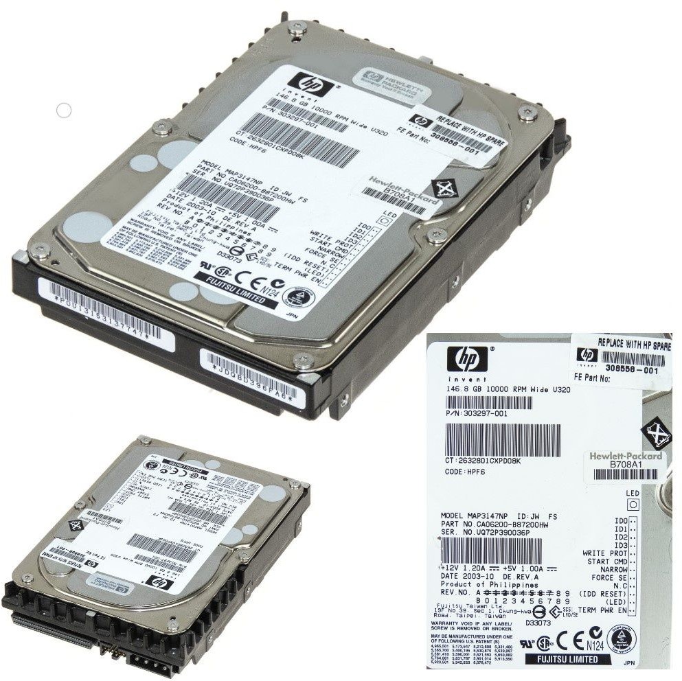 HP 303297-001 146GB Scsi 10K U320 68-PIN