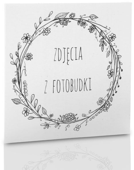 Obwoluta biała TS Zdjęcia z fotobudki (na płytę CD/DVD)
