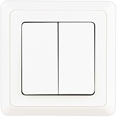 REV REV 0511246992 PrimaLuxe podtynkowy przełącznik seryjny kompletny z ramą, biały 0511246992