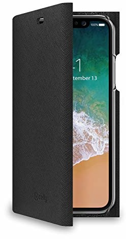 Celly ESSHELL900BK Funda Libro Shell Iph X/Xs czarna czarna ESSHELL900BK