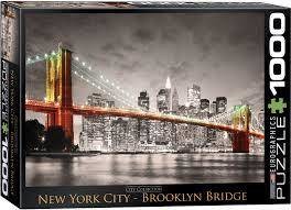 Eurographics Puzzle 1000 New York City Brooklyn Bridge 6000-0662 -