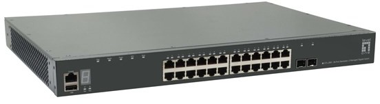 LevelOne Level One 28-Port Stackable L3 Managed Gigabit Switch 2 X SFP + 10-Gigabit 1 X Module Slot 10-Gigabit GTL-2891