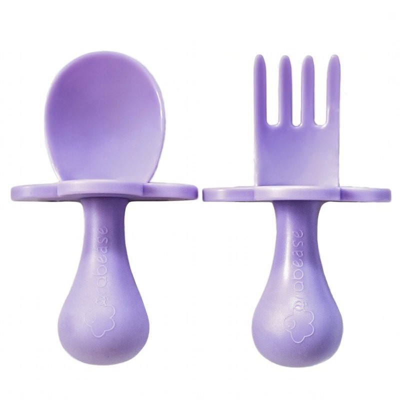 GRABEASE Grabease - Intuicyjne Pierwsze Sztućce - łyżeczka i wiedelczyk Lavender