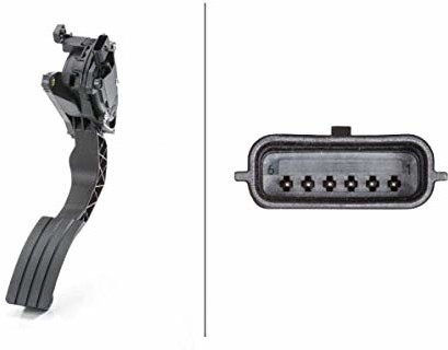 HELLA 6PV 009 978-721 Czujnik, pozycja pedału gazu - dla pojazdu z kierownicą z lewej strony - Skrzynia biegów manualna 6PV 009 978-721