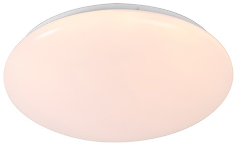 QAZQA Lampa sufitowa biała z diodą LED i ściemniaczem z pilotem - Iene