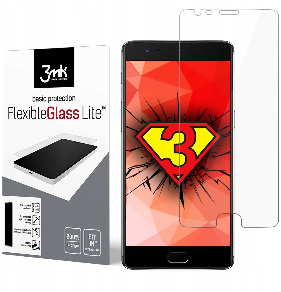 3MK Oryginalne Szkło -- - ekran OnePlus 3 A3003
