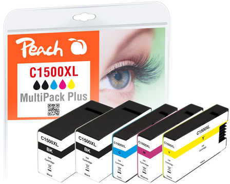 Peach Peach Combi Pack Plus z chipem kompatybilny z PGI-1500 XL PI100-277