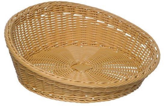 APS Koszyk okrągły z polipropylenu | beżowy | śr. 370x(H)12mm 205