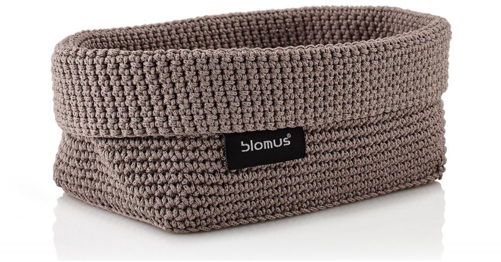 Blomus Kosz dziergany Tela duży brązowy