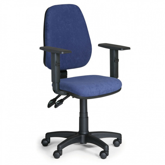 EUROSEAT Krzesło biurowe ALEX z podłokietnikami - niebieske 300070