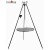 Cook&King Grill ogrodowy stal czarna z kołowrotkiem 50cm 111350