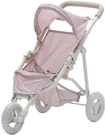 Olivia's Little World OL-00002  Polka Dots Princess Baby Doll Jogging Stroller