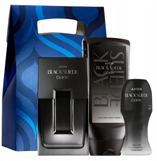 Avon Zestaw Black Suede Dark _ 3 Produkty +torebka