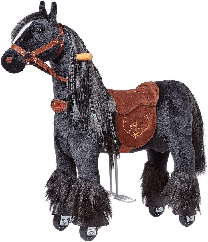 Ponnie Jeżdżący mechaniczny koń Ebony S