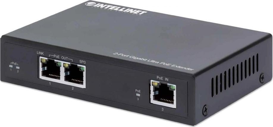 Intellinet Extender Ultra PoE 2-portowy Gigabit 802.3at/af 561600