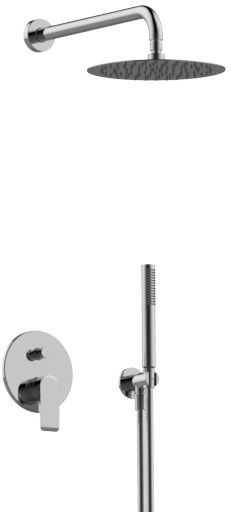 Graff Java Zestaw prysznicowy podtynkowy z deszczownicą chrom JAV04-PC-T