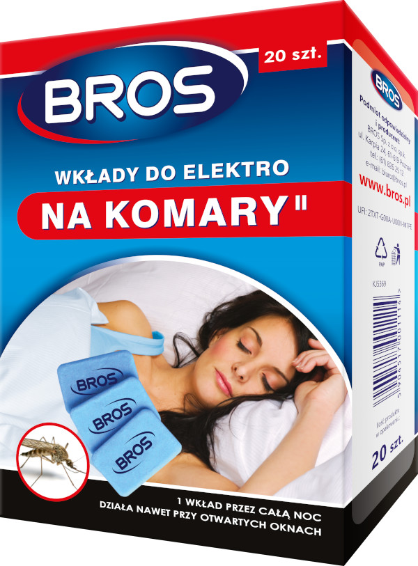 Bros wkład elektrofumigat.komary 20szt. Bro000014