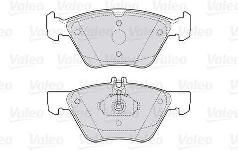 VALEO Zestaw klocków hamulcowych, hamulce tarczowe 301636