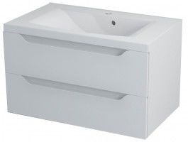 Sapho WAVE szafka umywalkowa 80x45x48cm, biała WA081