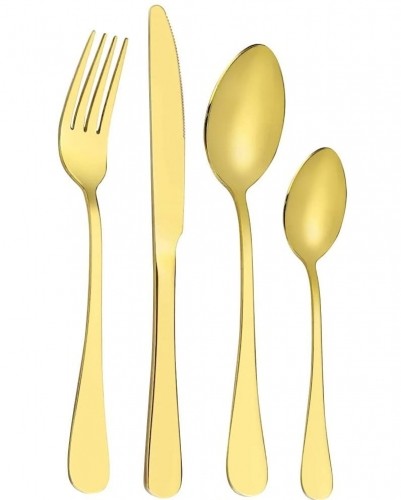 Berglander Ogori Gold komplet sztućców 24 el. złote w ozdobnym opakowaniu MHG034