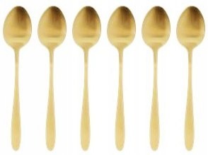 Excellent Houseware Łyżeczki do herbaty 6szt Złote