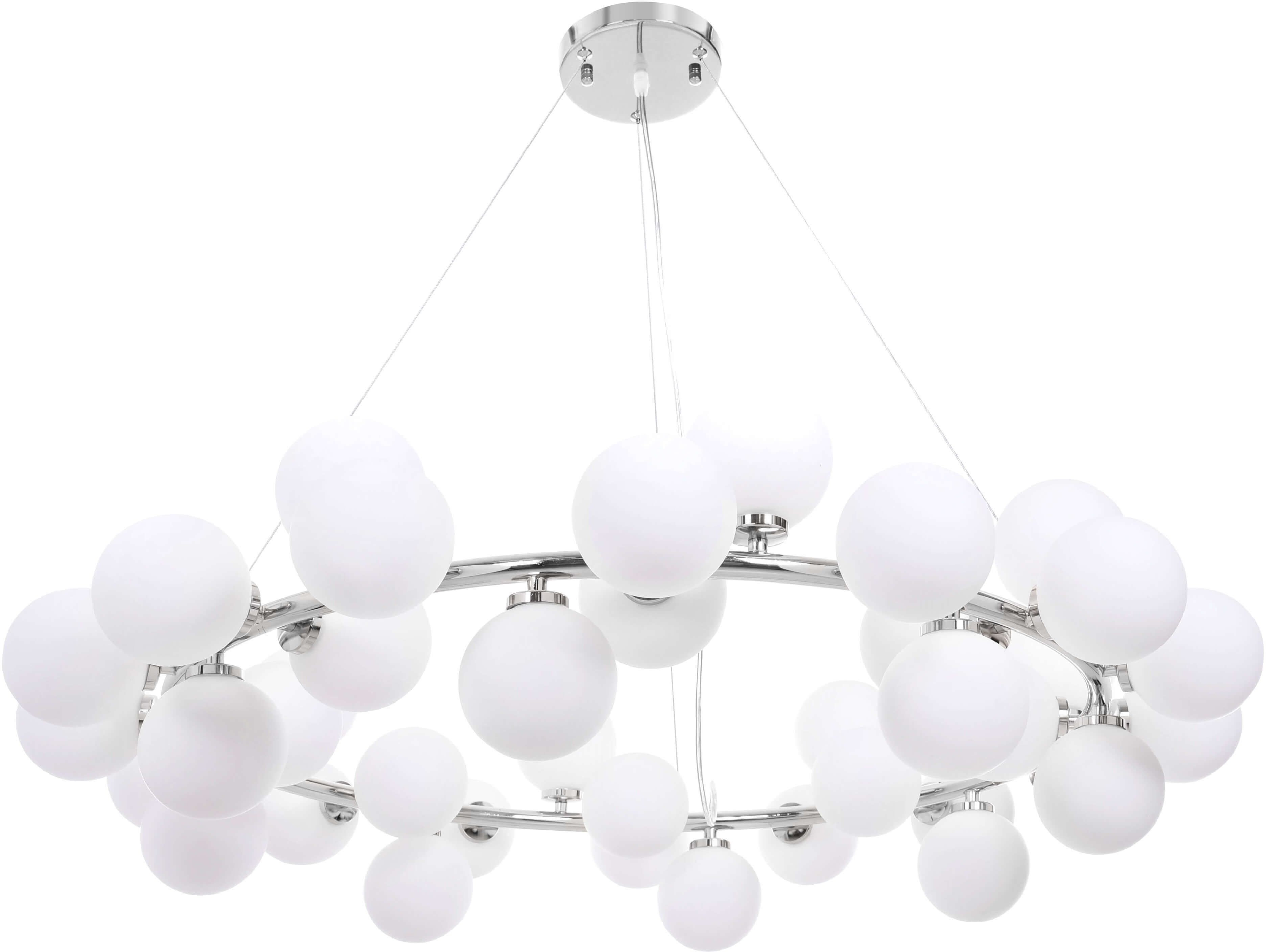 Lumina Deco Deco NOWOCZESNA LAMPA WISZĄCA CHROMOWANA MARSIADA W40 LDP 6033-40 (CHR)