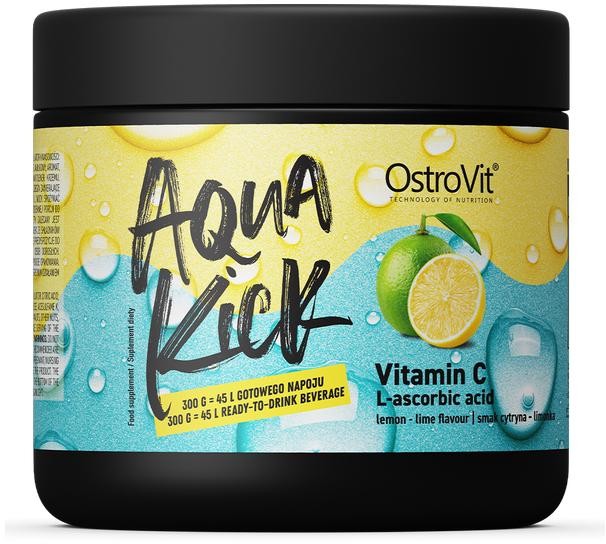OstroVit Aqua Kick - Vitamin C 300g cytryna-limonka