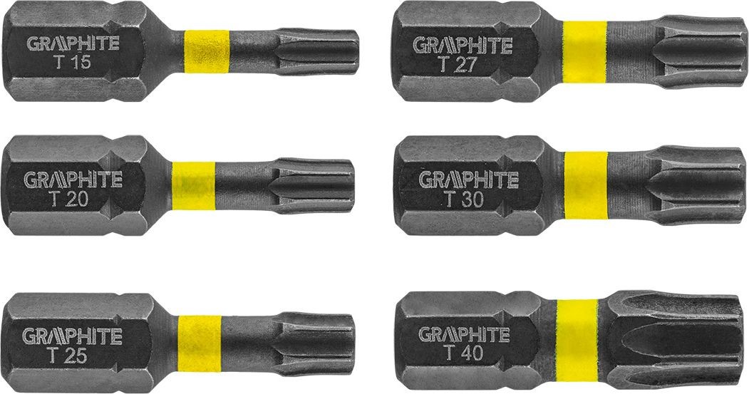 Graphite BITY UDAROWE TX10/15/20/25/30/40 X 25 MM 6 SZT 56H541 GRAPHITE 56H541