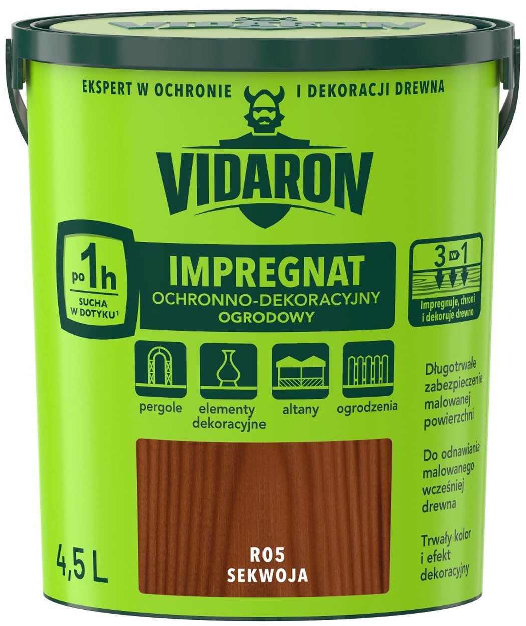 Vidaron Impregnat ogrodowy sekwoja 4,5 l