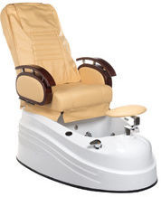 Beauty System Fotel do pedicure z masażem BR-2307 Beżowy