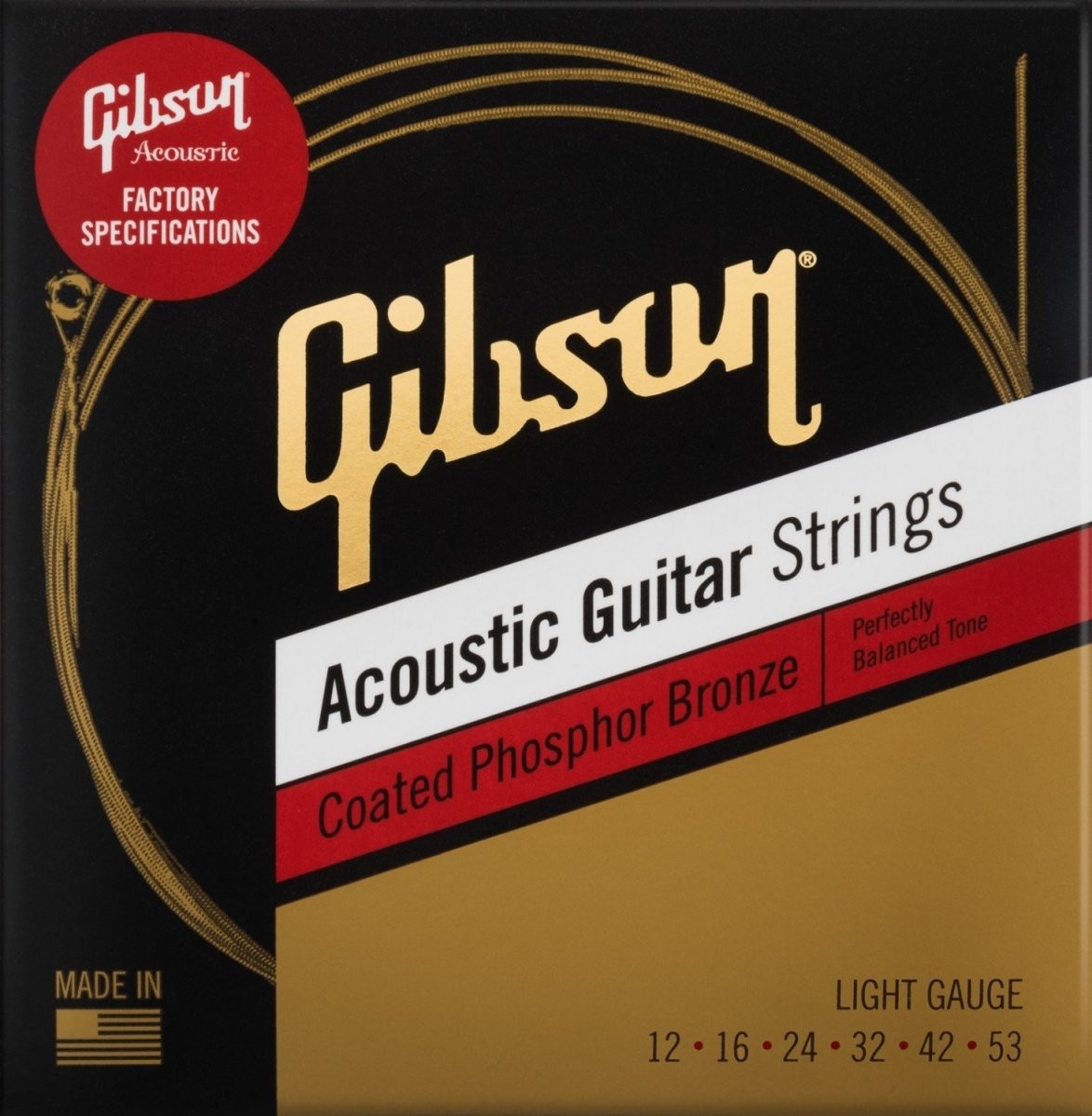 Gibson SAG-CPB12 12-53 Coated Phosphor Bronze struny akustyczne
