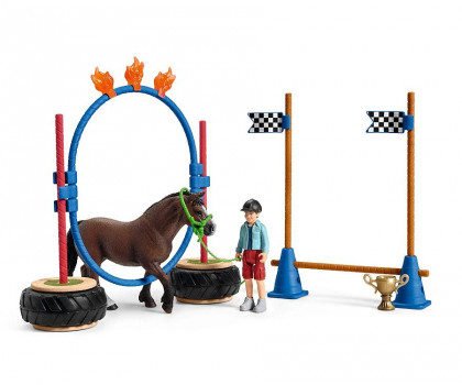 Schleich SLH 42482 Wyścig zręcznościowy dla kucyków