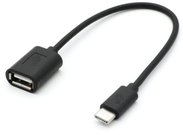 TB Kabel OTG USB AF - USB C 15cm czarny AKTBXKU4PAC015B