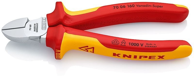 Knipex SZCZYPCE TNĄCE BOCZNE IZOLOWANE 160MM KN 70 06 160