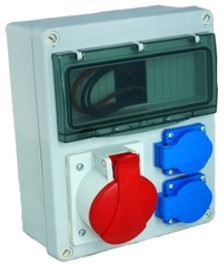 Rozdzielnica budowlana erbetka obudowa 16A +2x 230