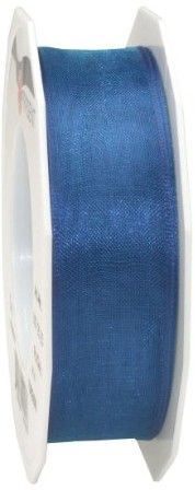 Pattberg Na prezent 25 MM 25 m Four Seasons  z organzy z drutu, błękit królewski 6072525-414