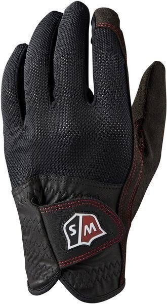 Wilson Staff Rain Mens Golf Gloves (Pair) Black ML Staff