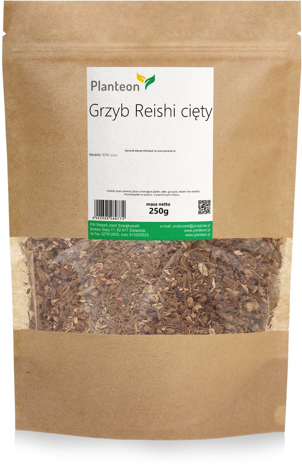 Planteon Grzyb Reishi cięty 250g