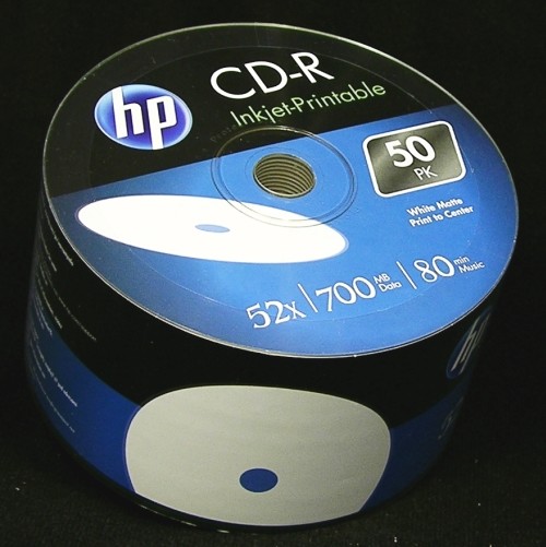 HP płyty Cd-r 700MB Foto Printable 100szt +koperty